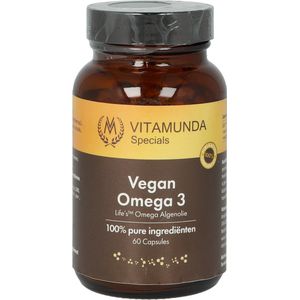 Vitamunda - Omega 3 - Vegan Vetzurenpreparaat - 100% Pure Ingrediënten