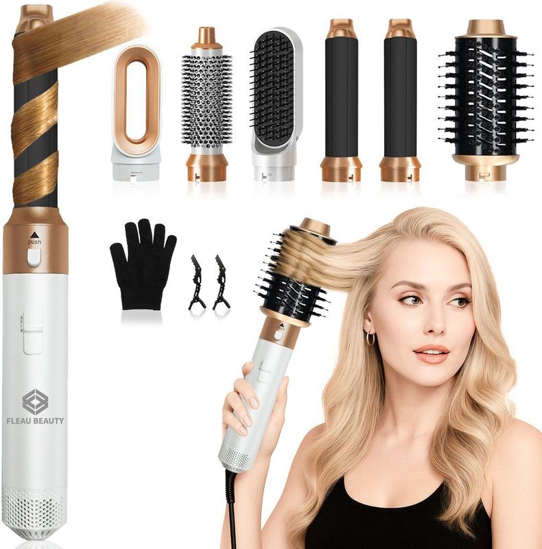 Fleau Beauty - PRO Edition - Multistyler - Wit - 6 in 1 Set