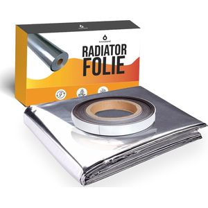 Radiatorfolie 500cm x 50cm - + Magneettape - Radiator folie magneten - Verlaag Je Gasverbruik - Radiator Reflecterende Folie - Dubbele Isolatie - Radiatorfolie Met Magneet - Isolatiefolie