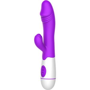 Darenci Vibrator - Tarzan Vibrator - Vibrators voor Vrouwen & Mannen – Rabbit Vibrator voor Beginners - Siliconen – Paars