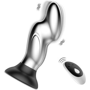 GAVURY SHINY BUTTPLUG - Mannen en Vrouwen - 10 Intens Vibrerende Standen - Duurzame Metalen Butt Plug - Clitoris en Prostaat Stimulator - Sex Orgasme Booster - Vibrating Dildo - Anale Seksspeeltjes - G-spot Vibrator - Gay en Hetero - Anaalplug