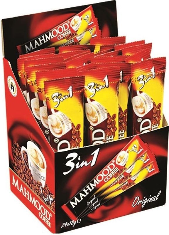 Mahmood - 3-in-1 Sticks - Oploskoffie - 48 x 18 Gram - Cafeïnehoudend