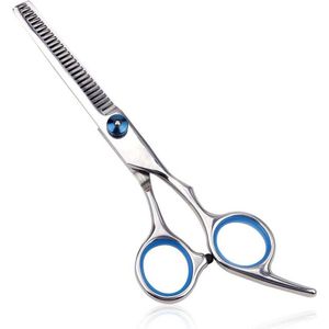 Uitdunschaar - Professionele Uitdunschaar - Effileerschaar - Kappersschaar - Schaar - Blauw - Coupeschaar - Haar - Knipschaar - Knippen - Kapper set - Kapper - Premium Uitdun Schaar