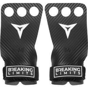 Breaking Limits Fitness & Crossfit Grips - Crossfit Handschoenen - Turnen - Gymnastics - Zwart- Maat S