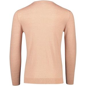 Born With Appetite - Trui - Oranje - Linnen/Katoen - Ronde Hals