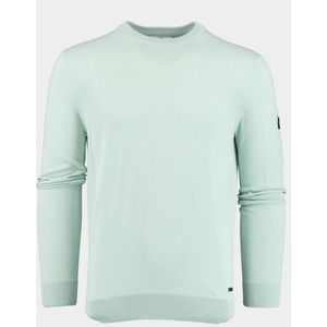 Born With Appetite - Pullover - Blauw - R-neck - Stretch