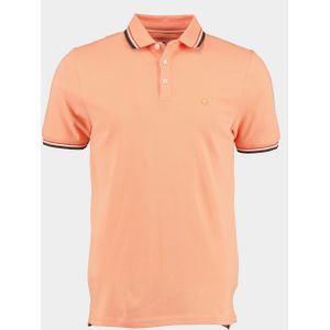 Bos Polo korte mouw Oranje Jesse Polo Contrast Collar 23108JE24BO 750 salmon