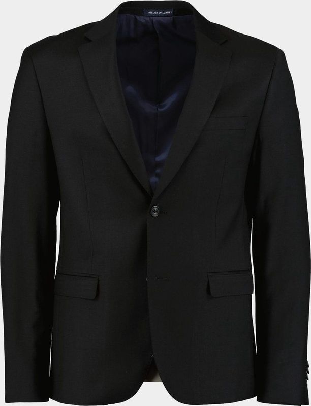 Bos - Scotland Blue Kostuum - D8 Toulon Suit - Zwart - 97% Wol