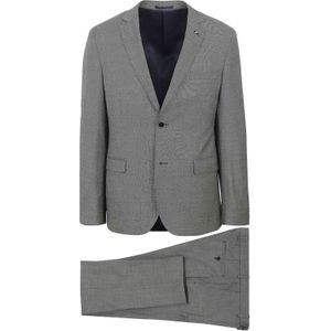 Suitable Kostuum Lucius Birdseye Wol Grijs