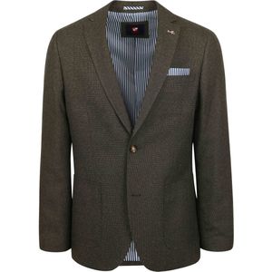 Suitable Colbert Leek Donkergroen - Maat 54 - Heren blazer
