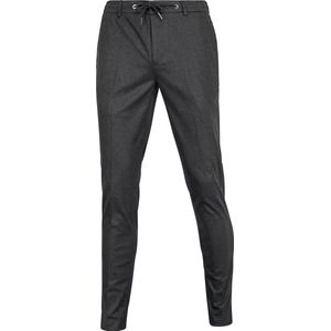 Suitable Chino broek Das Pied de Poule Antraciet - Maat 50 - Heren - Mannen broeken