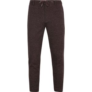 Suitable Chino Das Pied de Poule Aurbergine - Heren