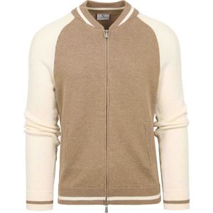 Suitable Vest Max Varsity Wolmix Beige - Heren