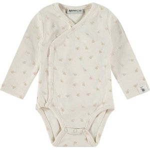 Romper - Ecru - Katoen Modal Elastaan - Lange Mouwen