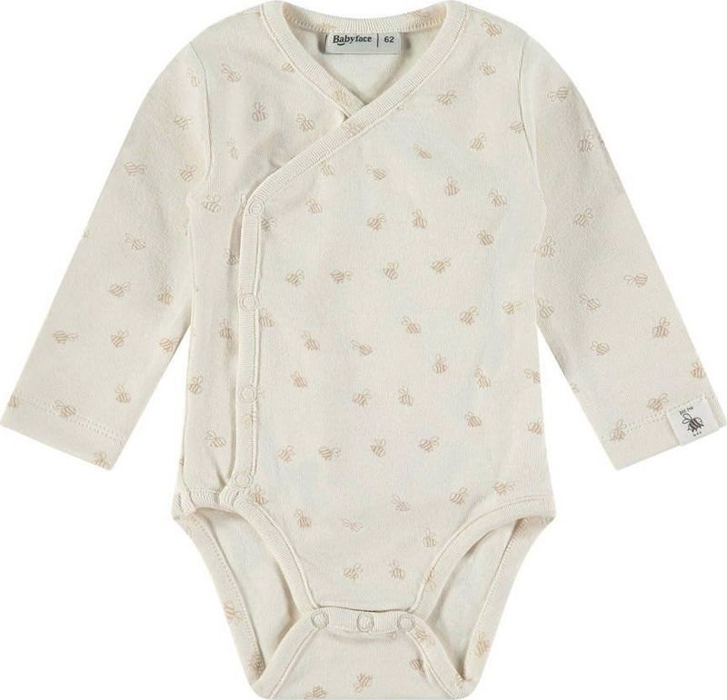 Romper - Ecru - Katoen Modal Elastaan - Lange Mouwen