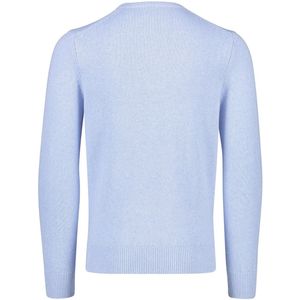 Born With Appetite - Trui - Blauw Lichtblauw - Katoen Linnen Polyester