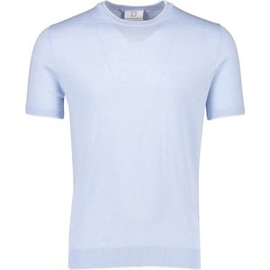 Born With Appetite - T-shirt - Lichtblauw - Katoen/Linnen - Normale Fit