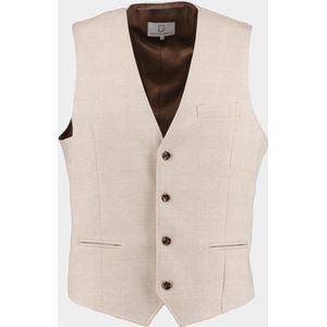 Born With Appetite Gilet Geruit - Beige