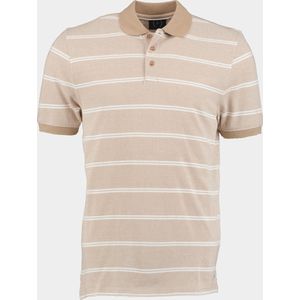 Scotland Blue Polo korte mouw Beige Chase Polo Oxford Stripes 24108CH47SB 820 sand
