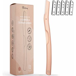 Dermaplaning Scheermes - Mat Rosé Goud - Hoogwaardige Metaal