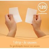 Cosmeau 5-in-1 Wasmiddel Wasstrips 120 Wasbeurten Lentefris Wasvellen Wasmiddeldoekjes Detergent Sheets Wasdoekjes Bamboozy Plasticvrij Biologisch Afbreekbaar Eco