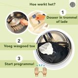 Cosmeau 5-in-1 Wasmiddel Wasstrips 120 Wasbeurten Lentefris Wasvellen Wasmiddeldoekjes Detergent Sheets Wasdoekjes Bamboozy Plasticvrij Biologisch Afbreekbaar Eco