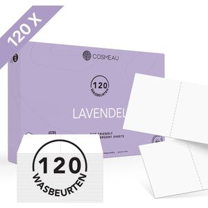 Cosmeau Wasstrips 120 Wasbeurten Lavendel Wasmiddel Wasvellen Wasdoekjes Wasmiddeldoekjes Detergent Sheets Bamboozy Laundry Strips