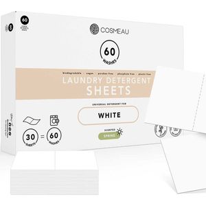 1+2 gratis: Cosmeau Wasstrips Witte Was 60 beurten