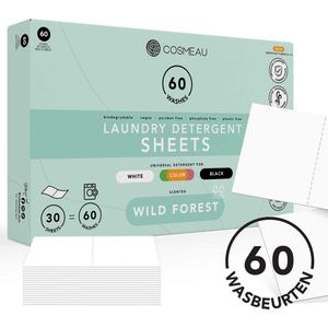 1+2 gratis: Cosmeau Wasstrips Wild Forest 60 beurten
