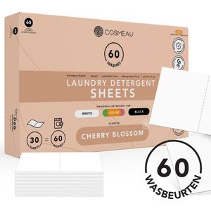 Wasstrips - Eco-formule - Milieuvriendelijk - Biologisch Afbreekbaar - 60 Wasbeurten