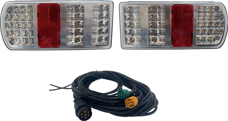 LED - Verlichtingsset - Achterlichten - 12V - Inclusief 7 Meter Kabel en Stekkers