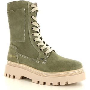 Bullboxer Meisjes veterboot Groen suede