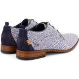 Rehab nette schoenen blauw en wit geprint leer