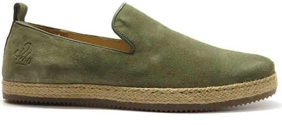 Rehab - Ricardo - Instapper - Dark Green - Suède - Handgemaakt in Portugal