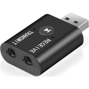 Peachy Bluetooth Transmitter & Receiver met USB-A AUX/Jack 2-in-1 Adapter Zender en Ontvanger