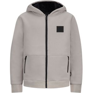 Sweatvest - Effen - Hoodie - Met Gevoerde Capuchon - Normale Pasvorm