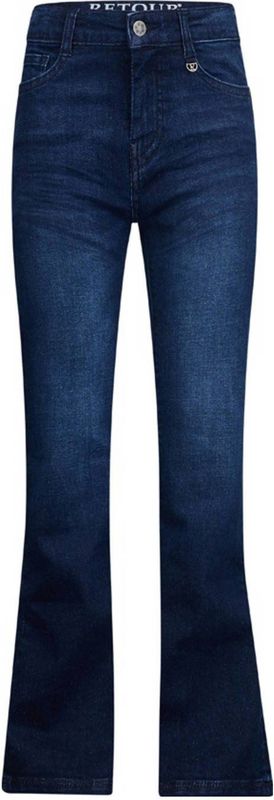 Retour Jeans - Sidi - Flared Jeans - Donkerblauw - Hoge Taille - 5-Pocket