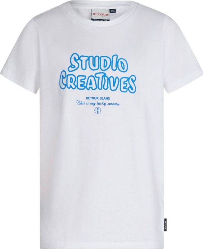 Retour Jeans - Evan - T-shirt - Wit