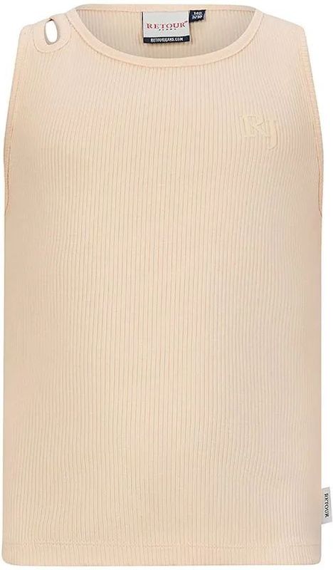 Retour meisjes singlet - Perzik