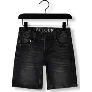 Retour Jeans straight denim short grey denim