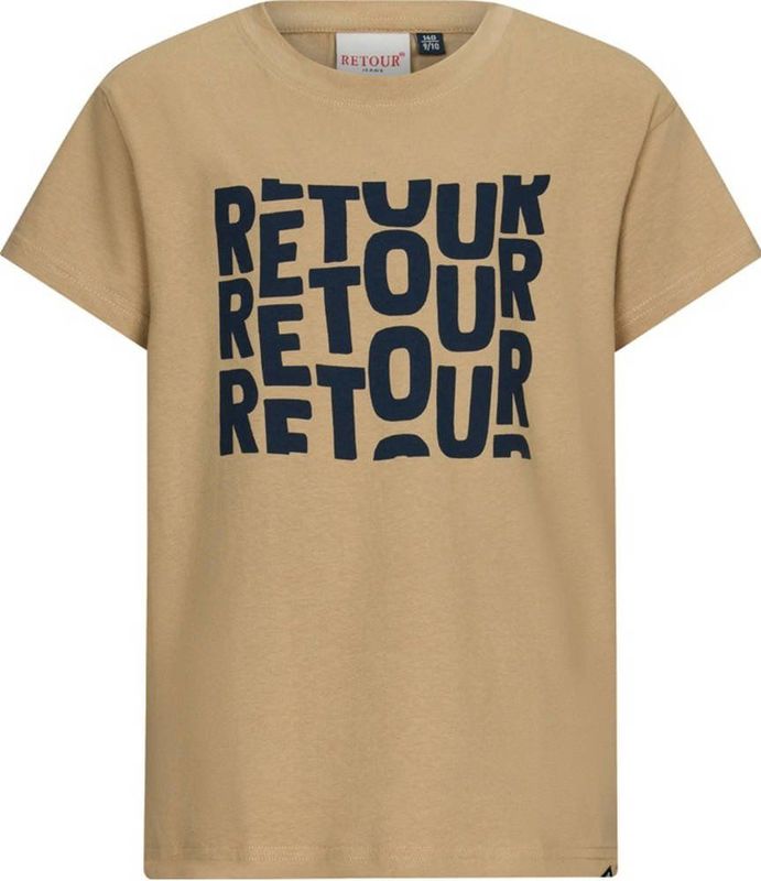 Retour Jeans - Gidion - T-shirt - Zand - Katoen