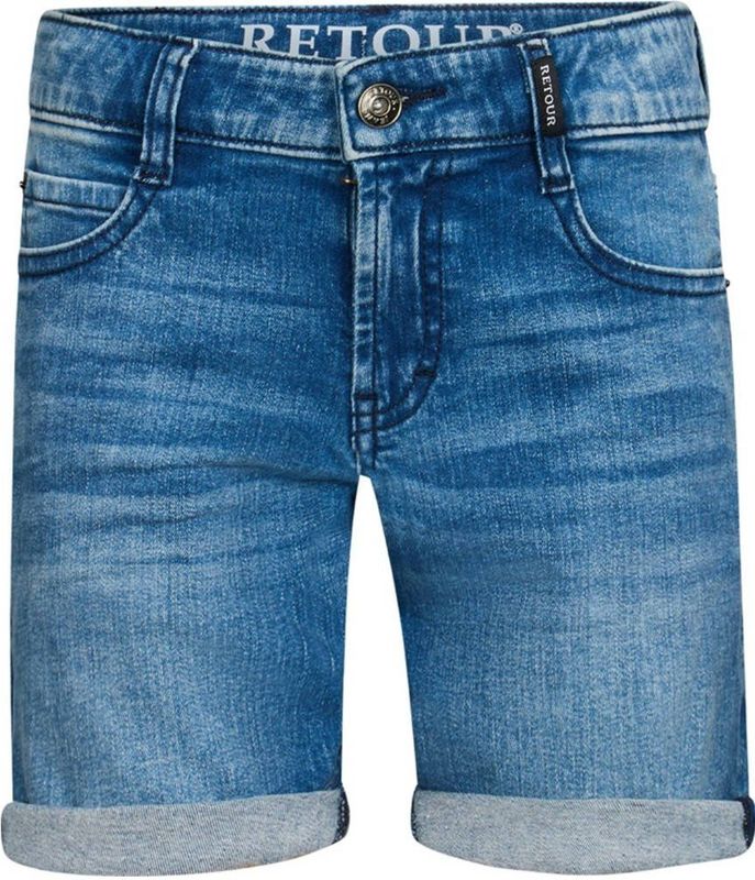 Retour Jeans - Denim Shorts - Blauw - Katoen/Elastaan