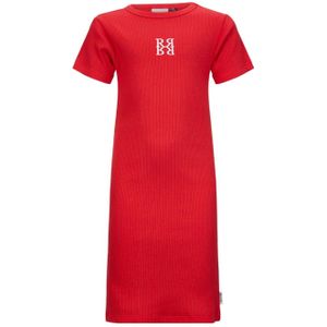 Retour Jeans - Sade - T-shirtjurk - Rood - 100% Katoen - Maxi Ontwerp