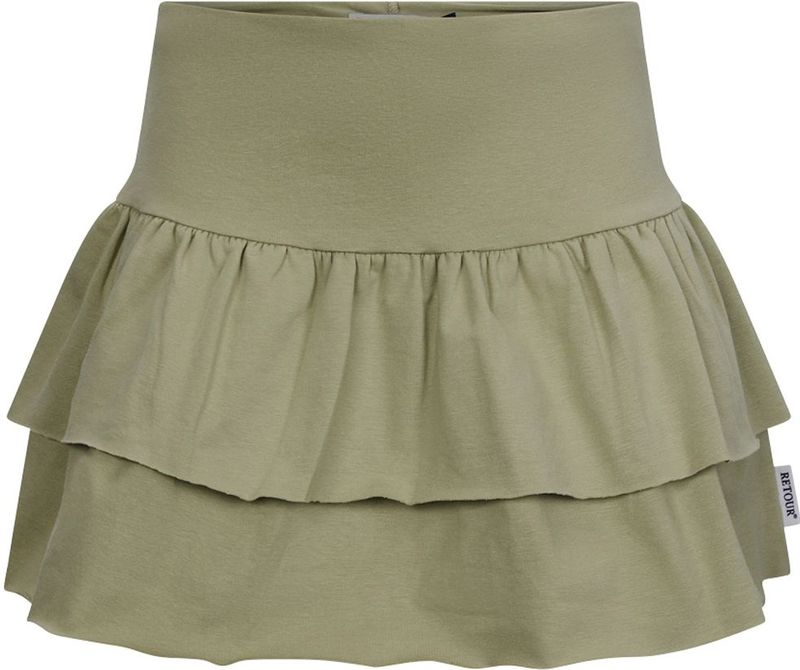 Retour - Norah - Strookenrok - Groen - Midi Model