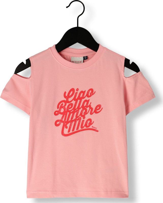 Retour Jeans - Top - Katoen - Ronde Hals - Korte Mouwen