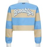 Retour Jeans - Hinde - Polo - Lichtblauw - Lange Mouwen - Cropped