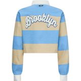 Retour Jeans - Hinde - Polo - Lichtblauw - Lange Mouwen - Cropped