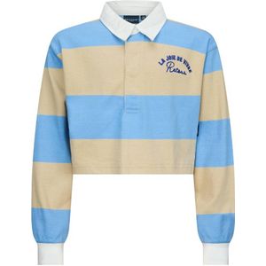 Retour Jeans - Hinde - Polo - Lichtblauw - Lange Mouwen - Cropped