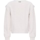 Retour Jeans - Bzou - Gebreide Trui - Grijs - Grof Gebreid