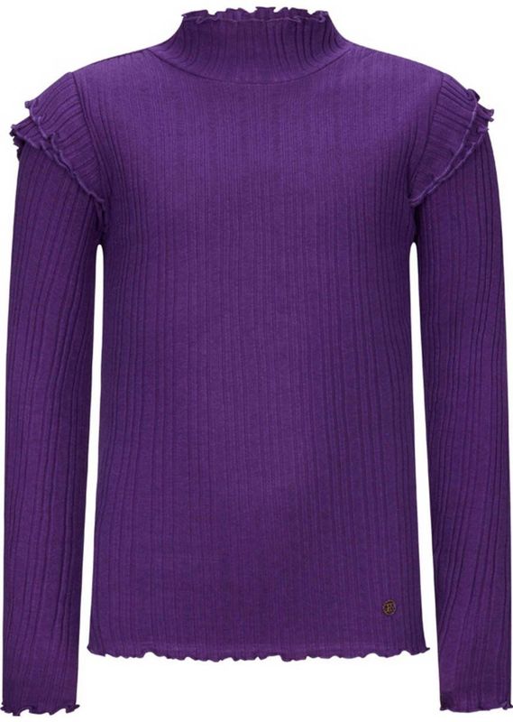 Retour Jeans - Longsleeve - Effen Kleur - Comfortabel Katoen met Ruches